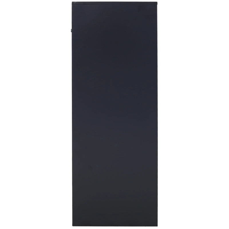 Large Steel Freestanding Floor Parcel Package Drop With Locking Letterbox Drop Mail Box With Multi Compartments - Black