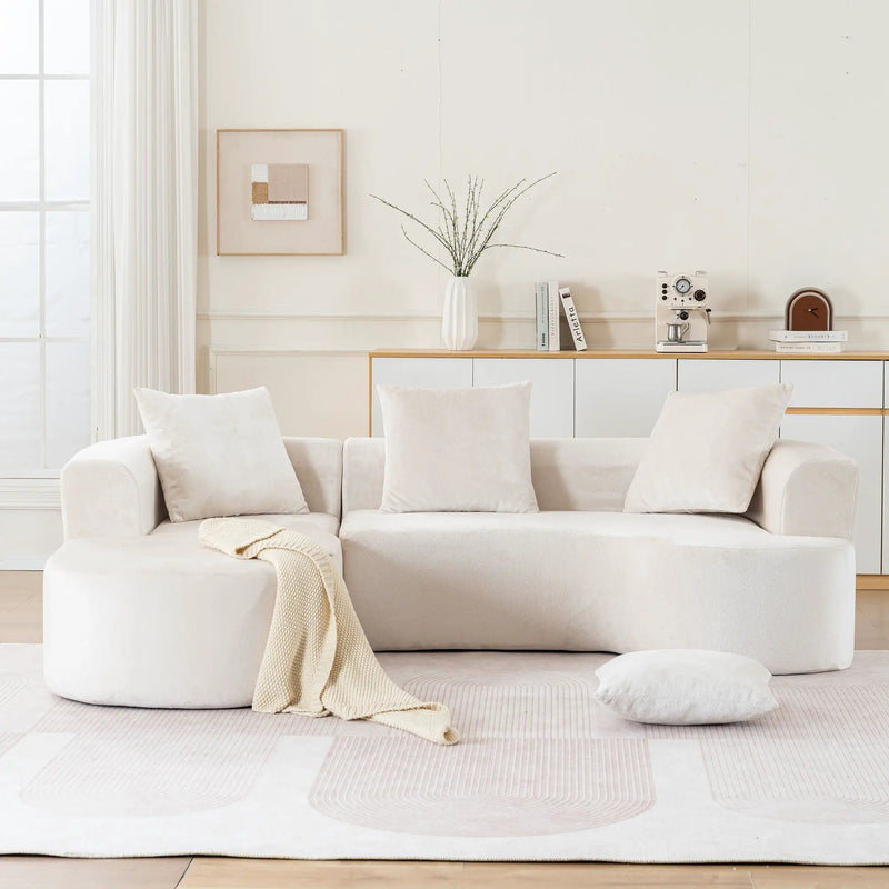Modular Sectional Sofa With L Shape Chaise With Deep Seat by HouseOfZazla