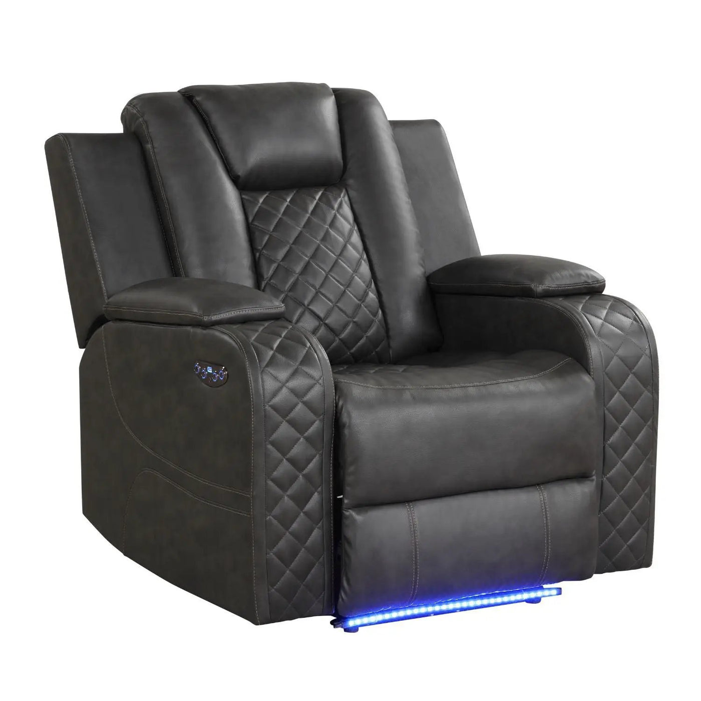 Benz - LED & Power Recliner Chair With Adjustable Headrest by Unique Piece Furniture