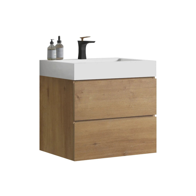 Alice - Bathroom Vanity With Sink, Large Storage Wall Mounted Floating Bathroom Vanity For Modern Bathroom by Unique Piece Furniture