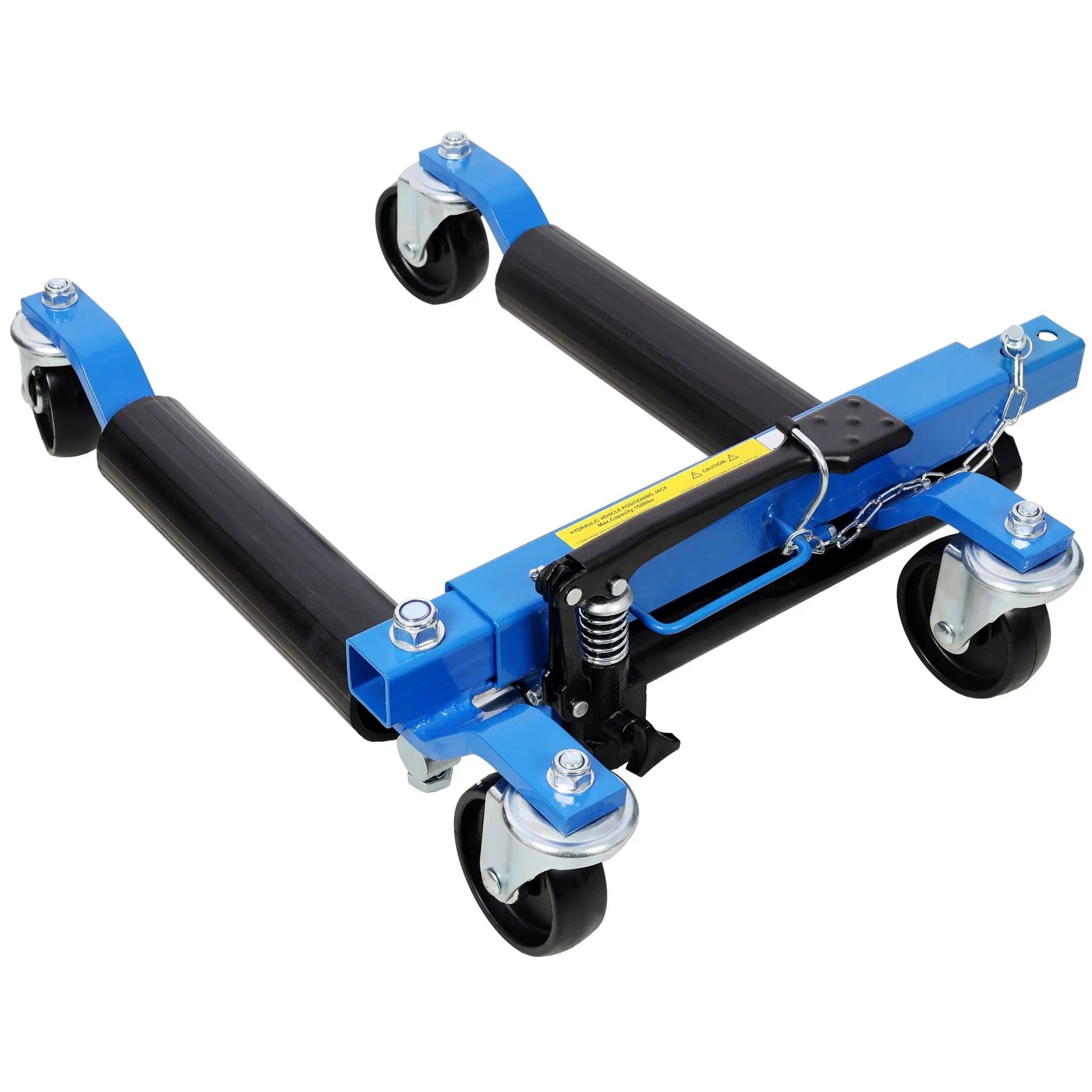 Hydraulic Car Wheel Dolly (Set of 2) With Foot Pedal Lift, 1, 500Lbs Capacity - Black / Blue by HouseOfZazla