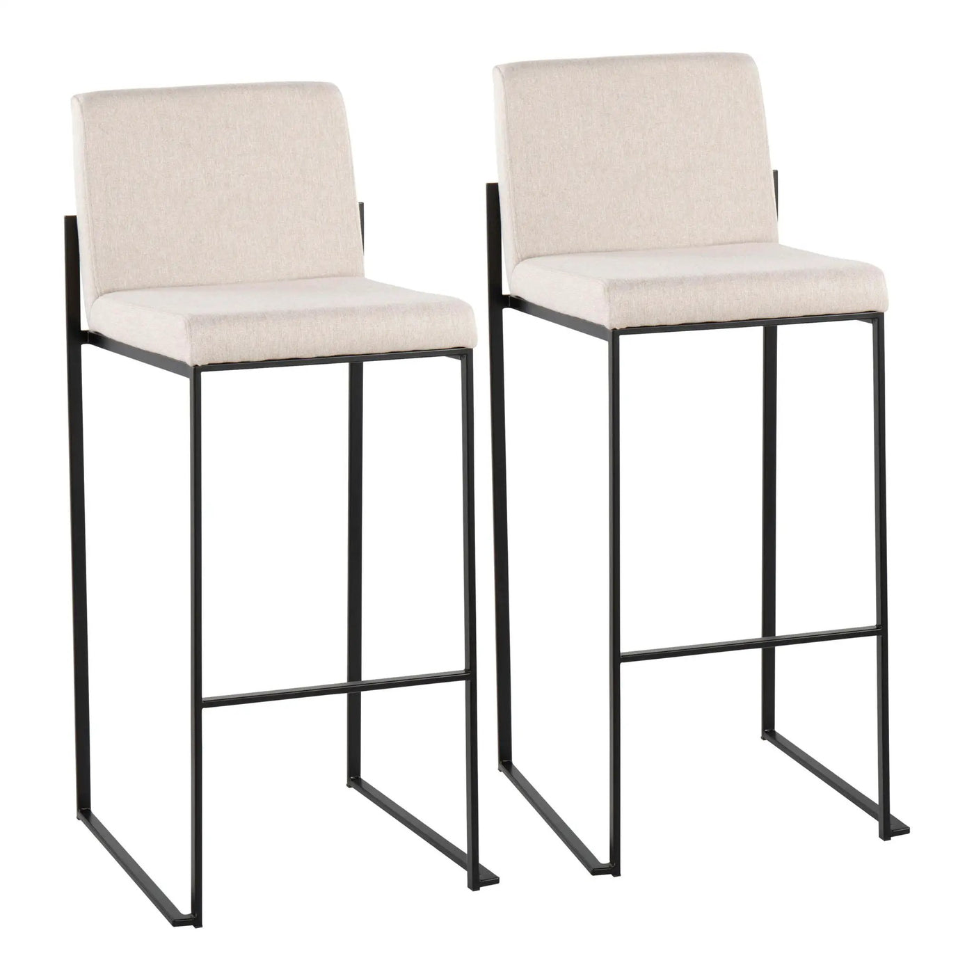 Fuji - Contemporary High Back Barstool Elegant Design by HouseOfZazla