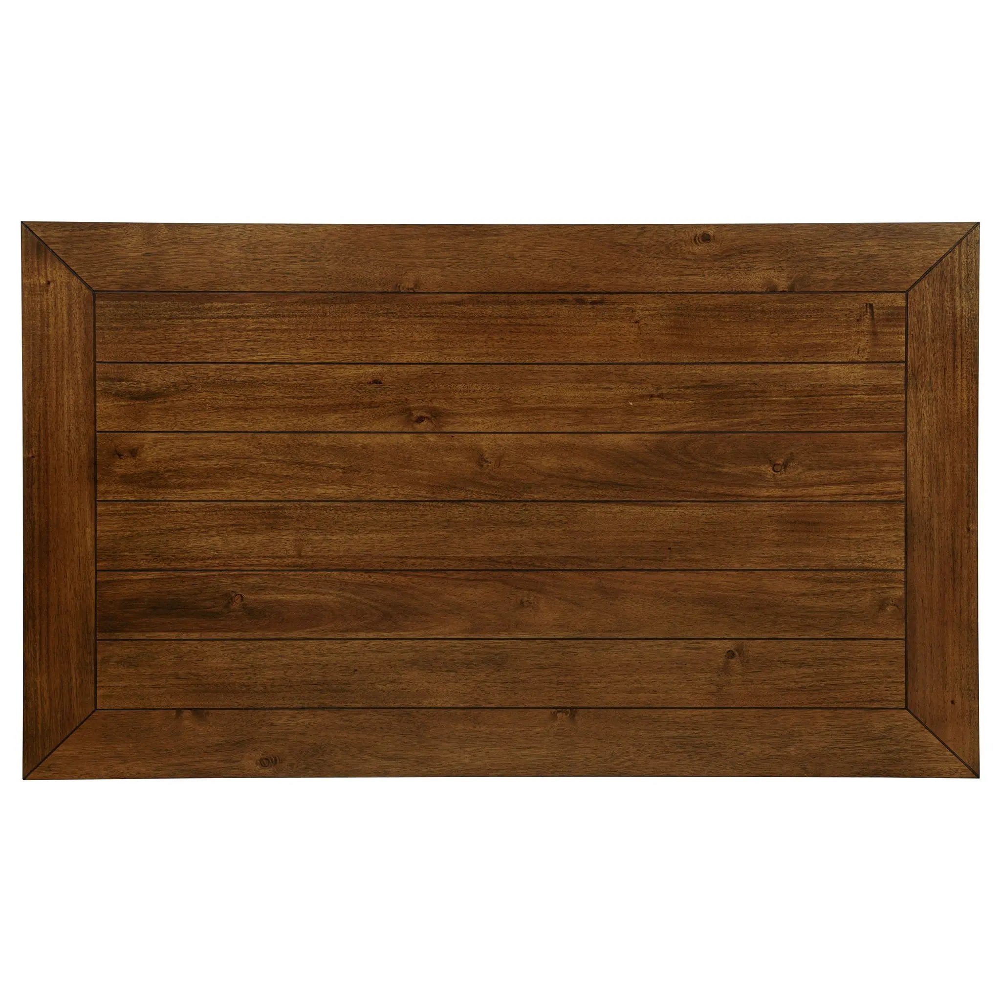 Atwood Rectangular Wood Dining Table Warm Brown by Unique Piece Furniture