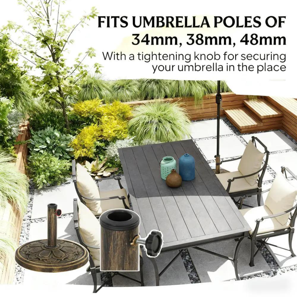 Umbrella Stand, Patio Umbrella Base, Resin Outdoor Umbrella Stand Base by HouseOfZazla