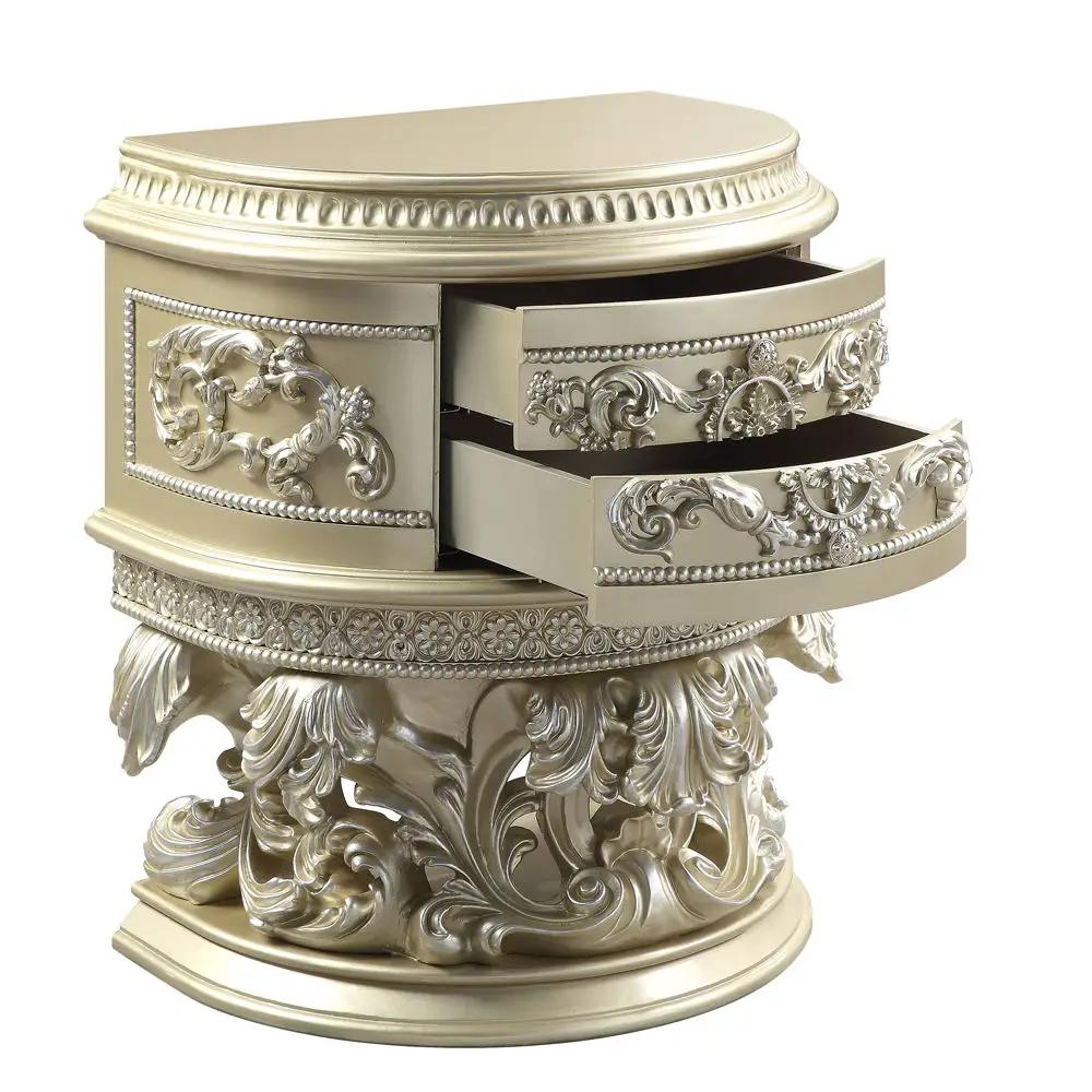 Vatican - Nightstand - Champagne Silver by Unique Piece Furniture