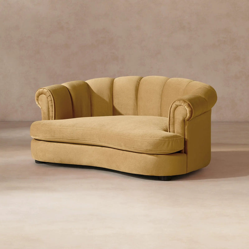 Halle 35.5" Rolled Arm Channel-Tufted Dog Sofa Bed by HouseOfZazla