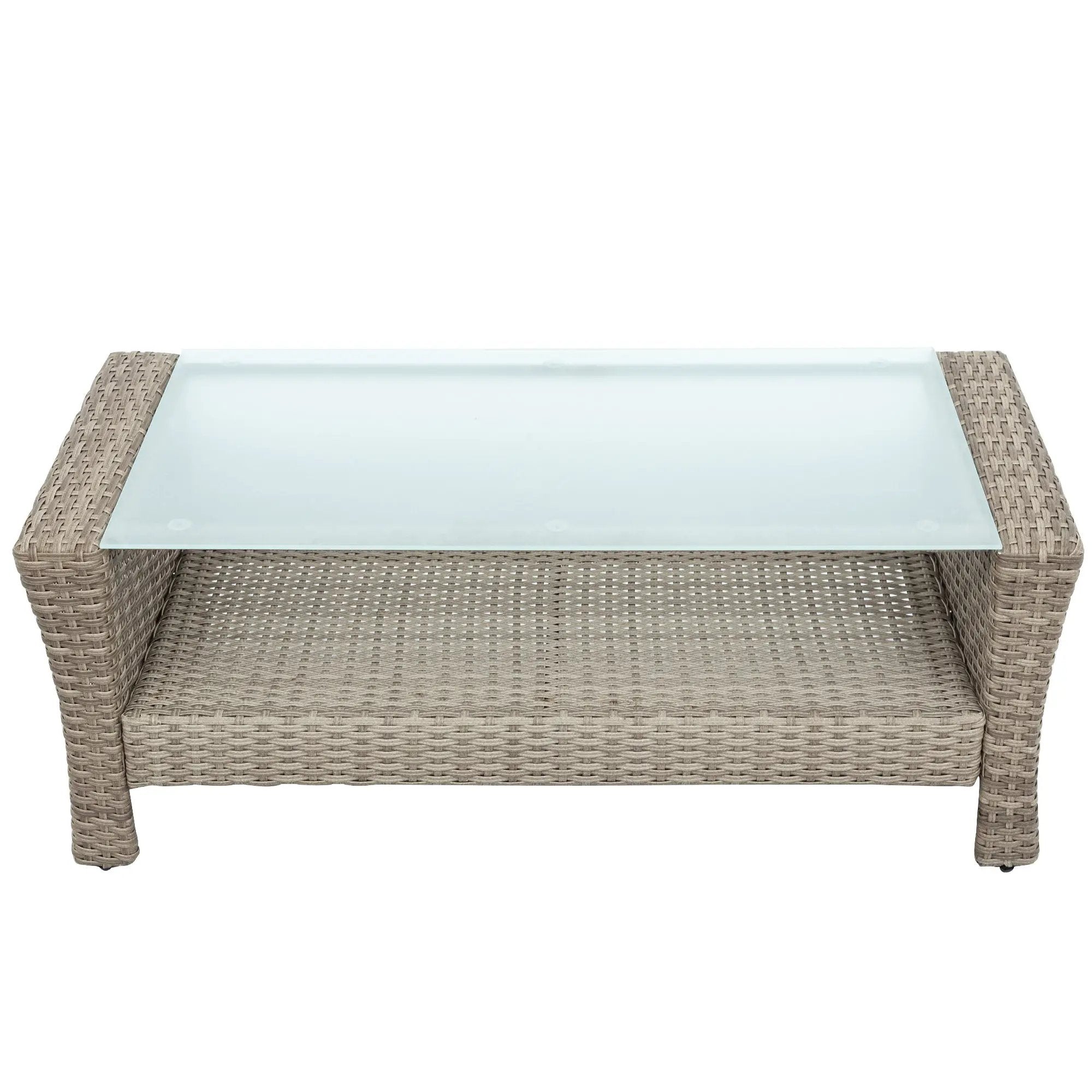 Set Of 4 Piece All Weather Wicker Patio Furniture by BLAKHOM