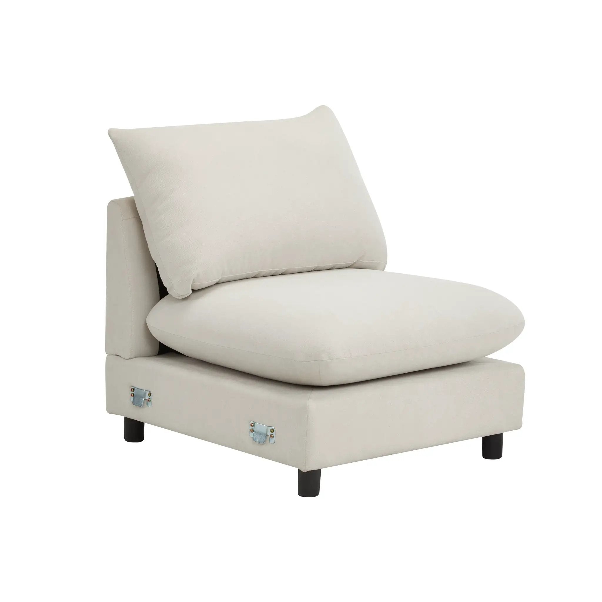 99 in. Oversize 5-Piece L Shaped Modular Sectional Sofa by HouseOfZazla