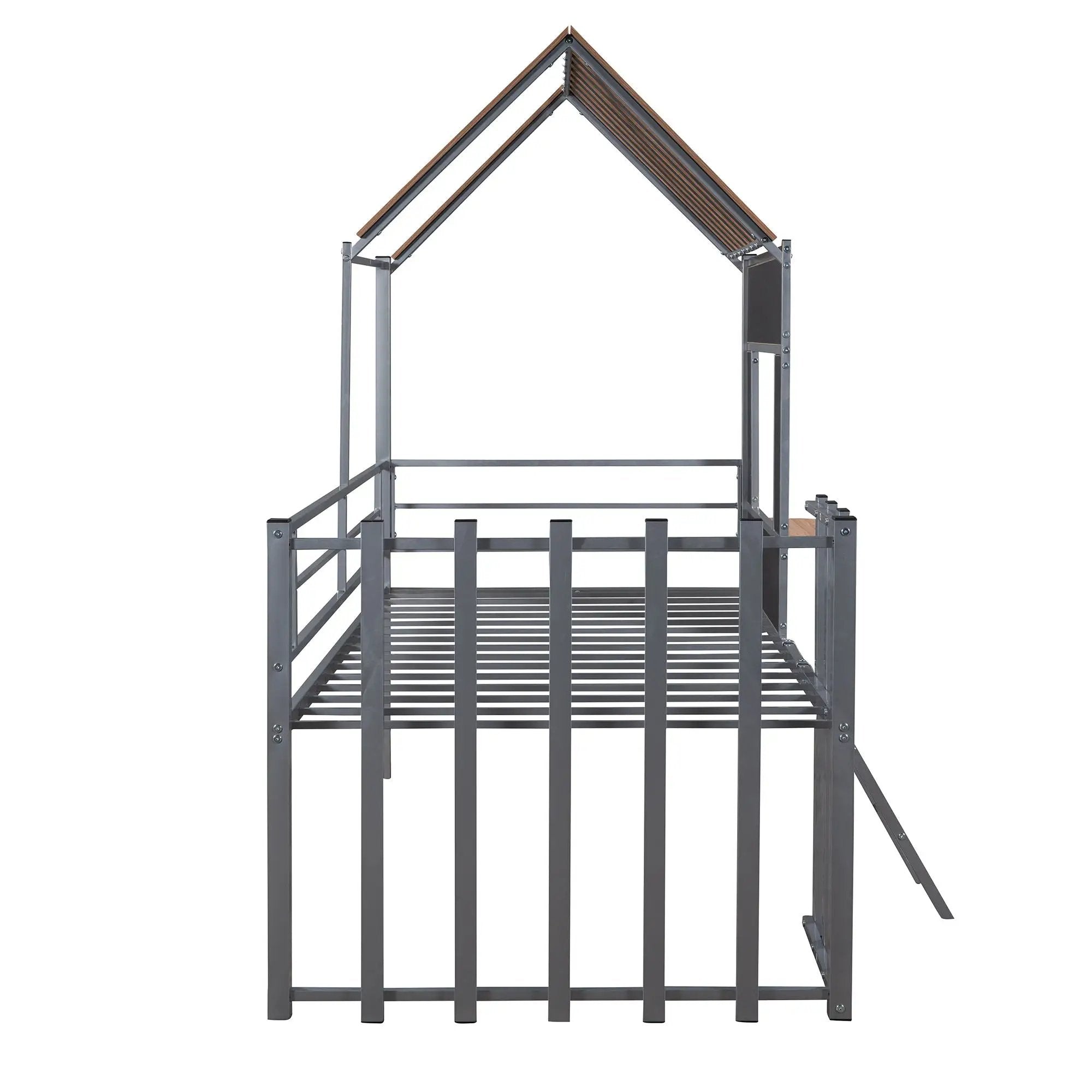 Loft Bed With Roof, Window, Guardrail, Ladder by HouseOfZazla