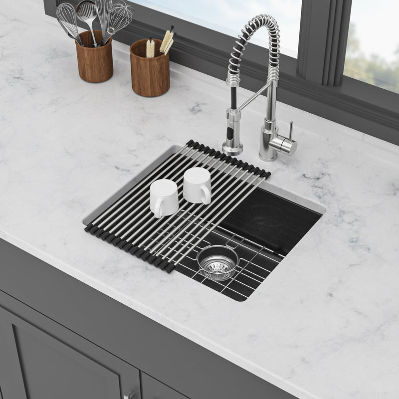 Quartz Kitchen Sink - 21" x 18" x 9.65" by HouseOfZazla