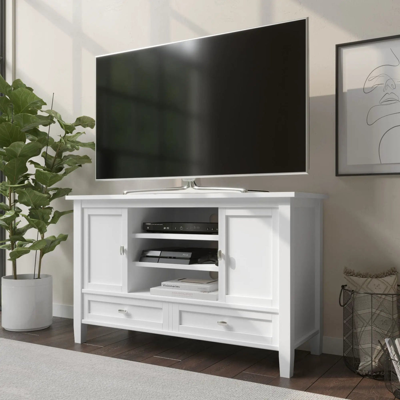 Warm Shaker - Transitional Style TV Media Stand by Unique Piece Furniture