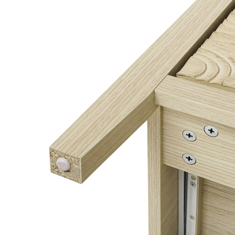 3 Drawer Cabinet - Natural Wood Finish by HouseOfZazla