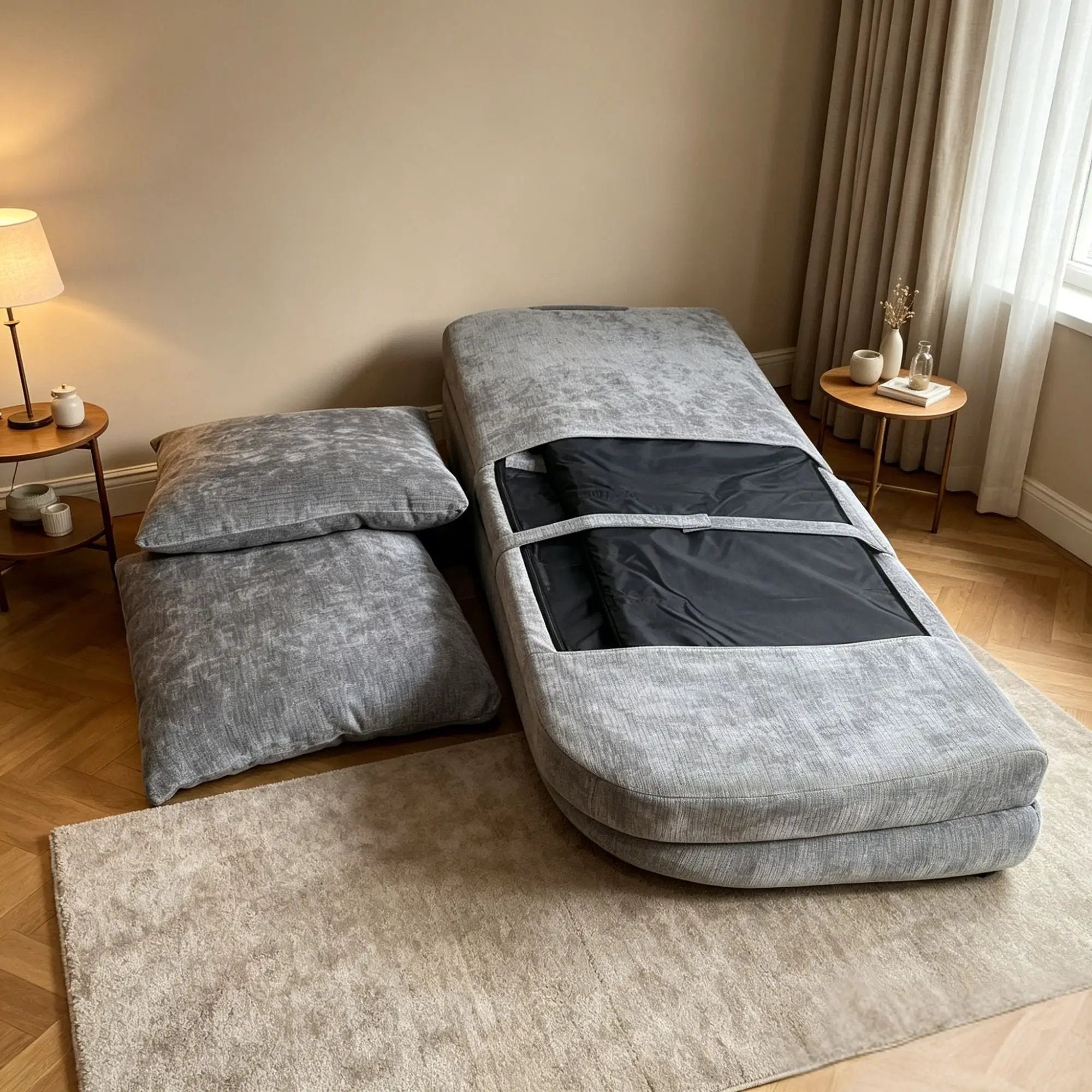 Convertible Fold-Out Single Sofa Bed by HouseOfZazla