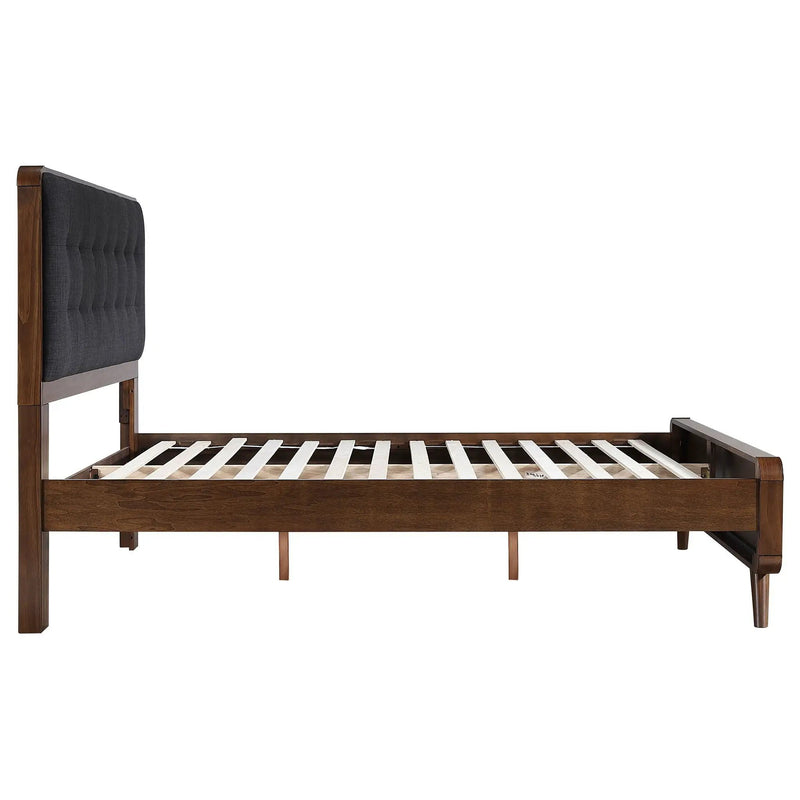 Robyn Wood Queen Platform Bed Dark Walnut by Unique Piece Furniture