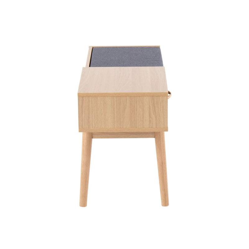Telephone Contemporary Bench With Pull Out Drawer by Unique Piece Furniture