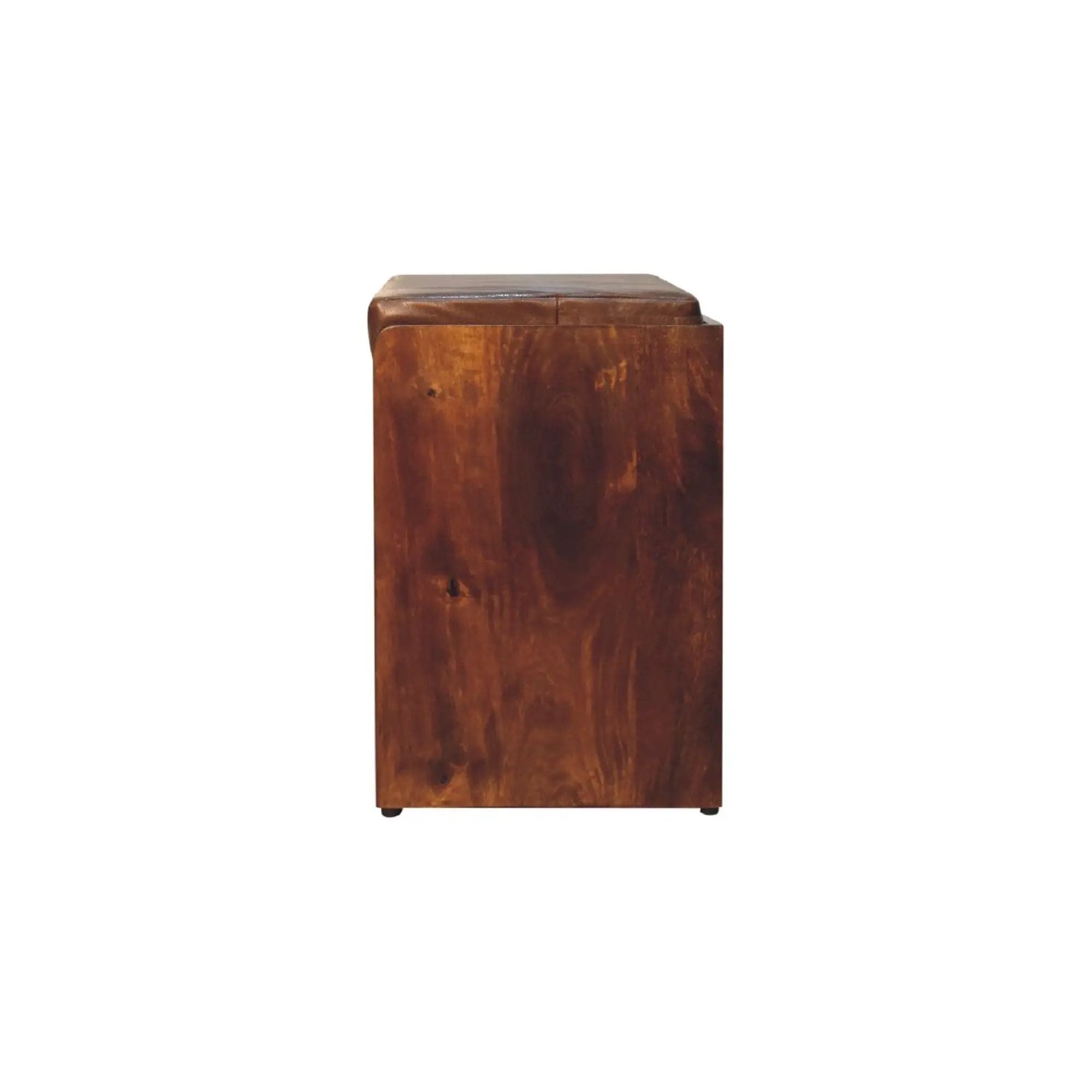 Buffalo - Hide Pull Out Shoe Storage Bench by Unique Piece Furniture