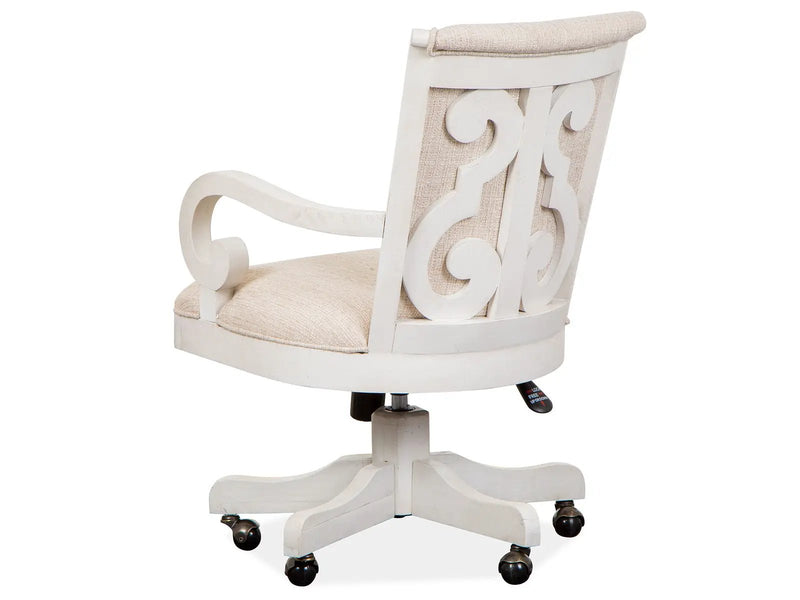 Bronwyn - Fully Upholstered Swivel Chair - Alabaster by Unique Piece Furniture