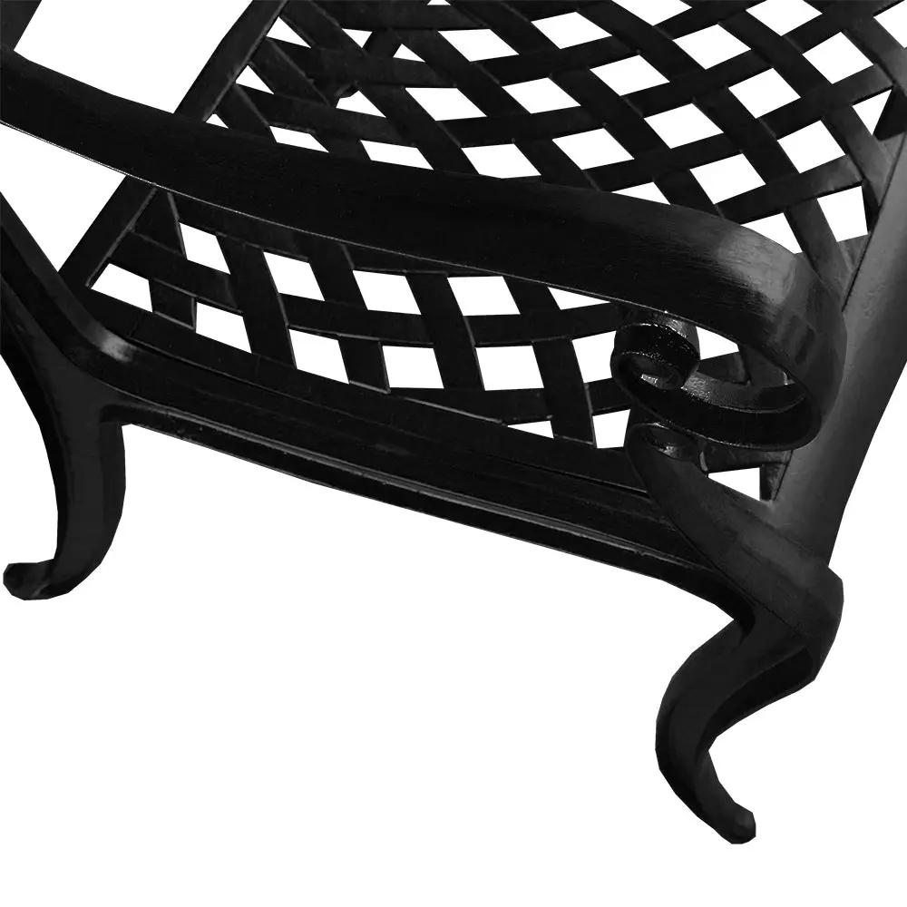 Outdoor Aluminum 9pc Large Oval Patio Dining Set and Eight Chairs by Sharicks