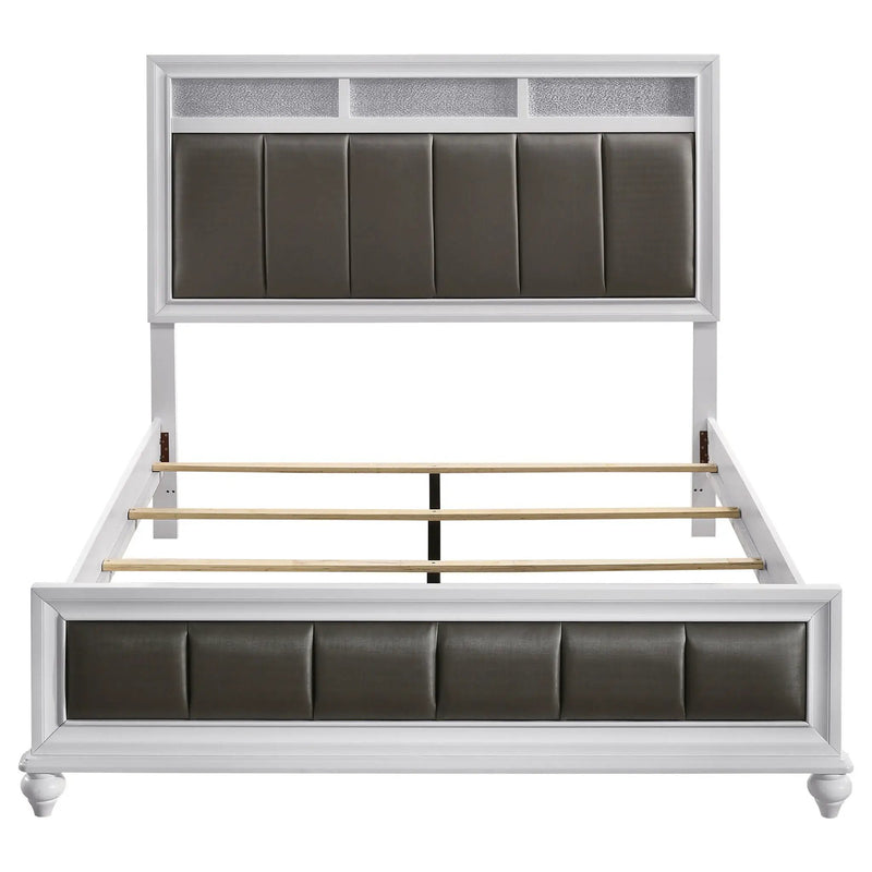Barzini 4-piece Eastern King Bedroom Set White by Unique Piece Furniture