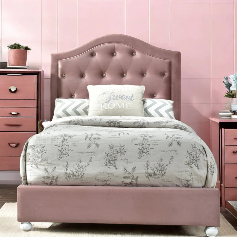 Reggie - Twin Bed - Pink by Unique Piece Furniture