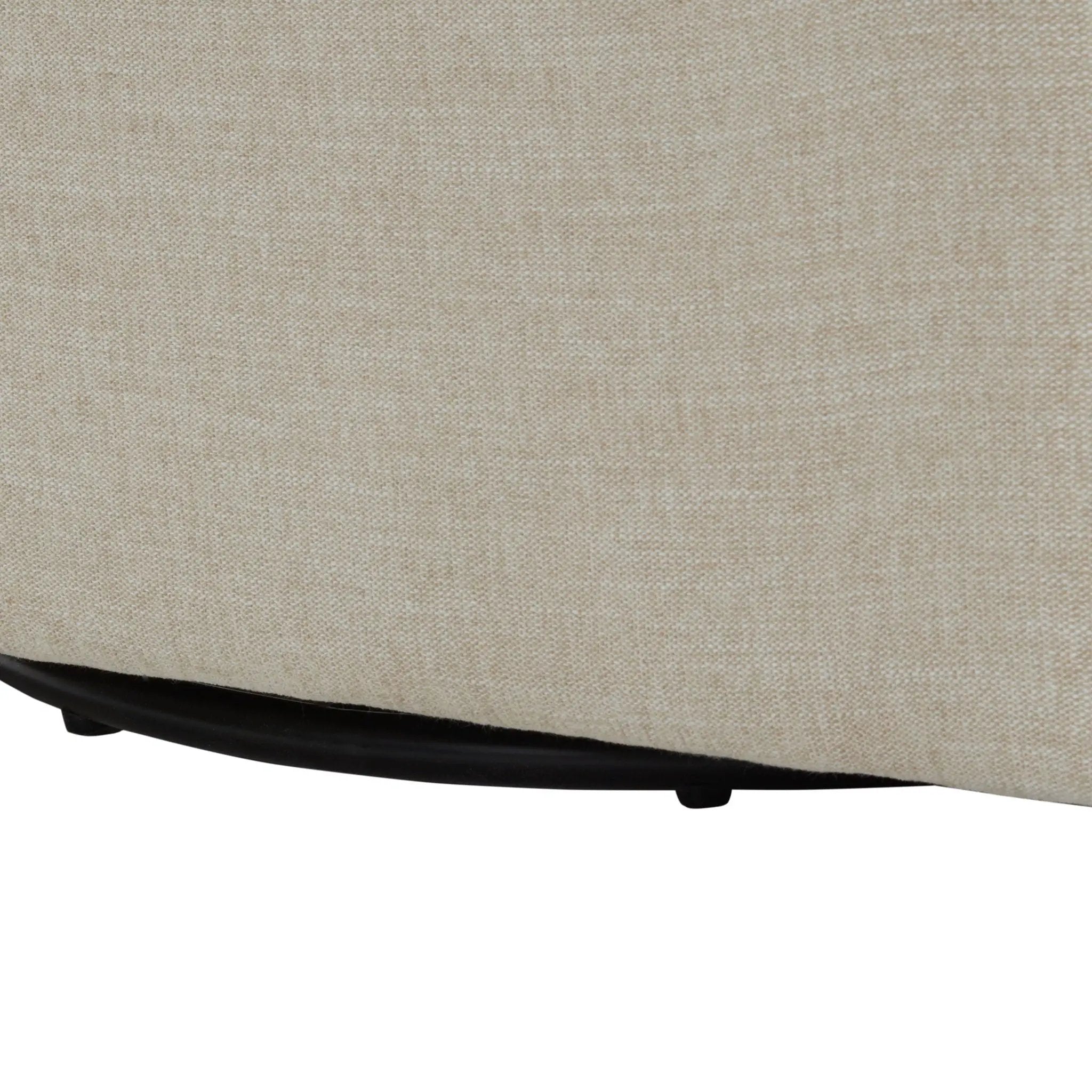 Tolland - Swivel Accent Chair With Antique Brass Nailhead Trim - Beige by HouseOfZazla