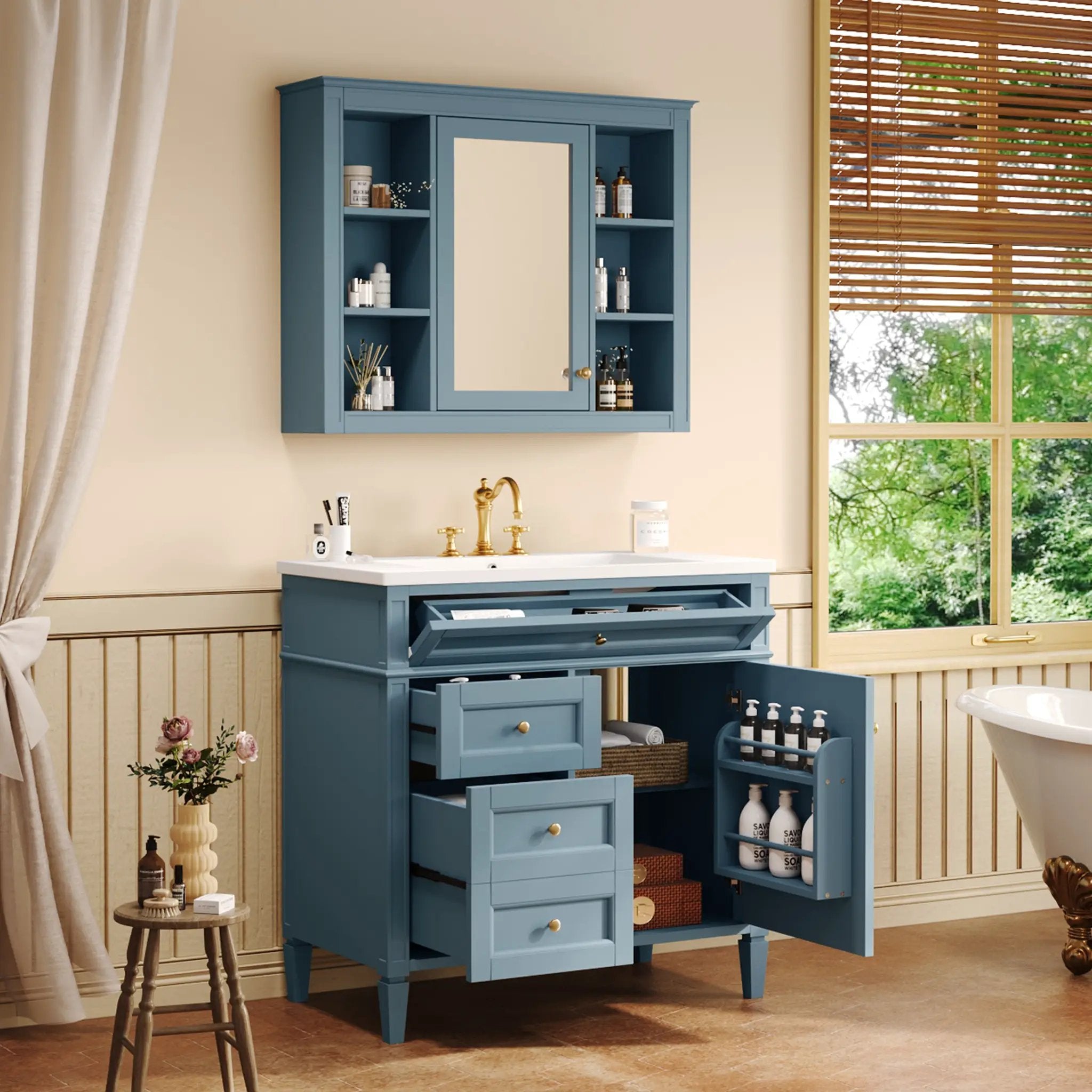 36'' Bathroom Vanity with Medicine Cabinet by HouseOfZazla