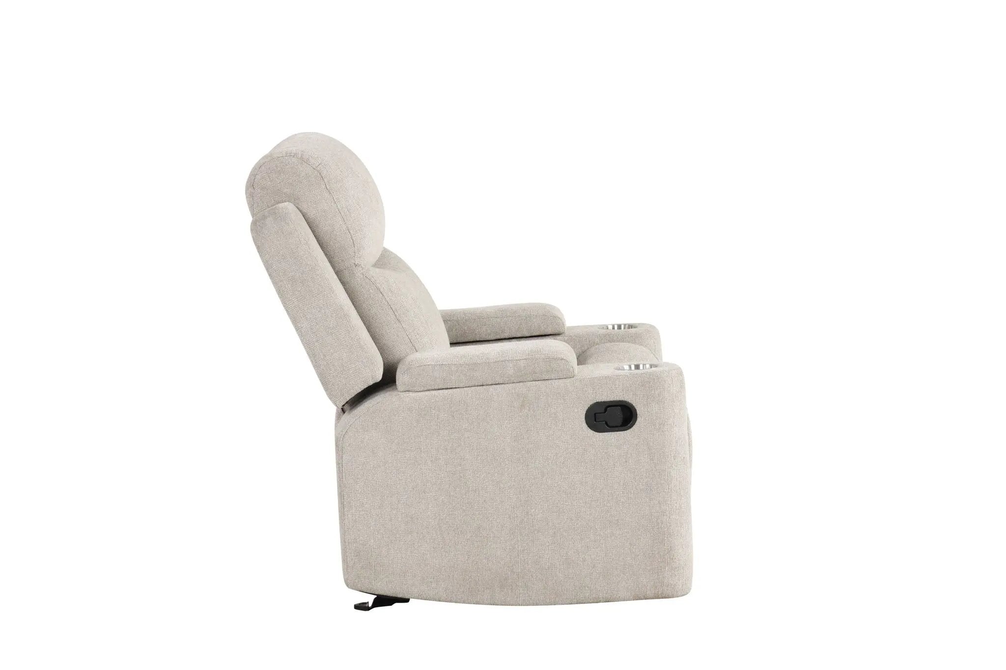 Galya - Motion Glider Recliner - Light Gray by Unique Piece Furniture