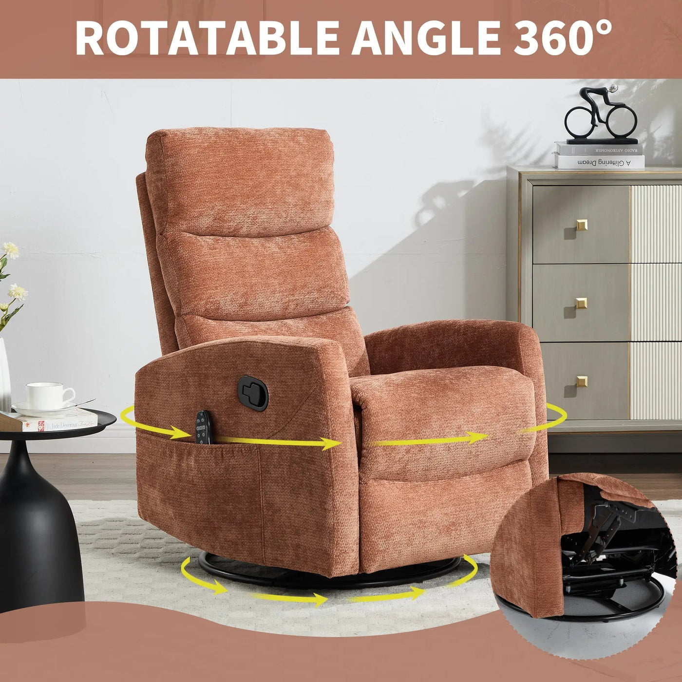 Heat Massage Manual Recliner Chair by HouseOfZazla