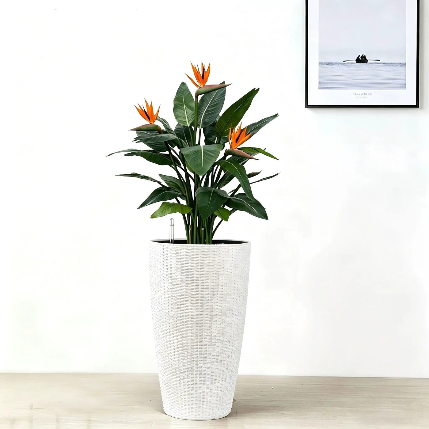 Tall Planters Set With Water Level Monitor And Auto Watering by HouseOfZazla