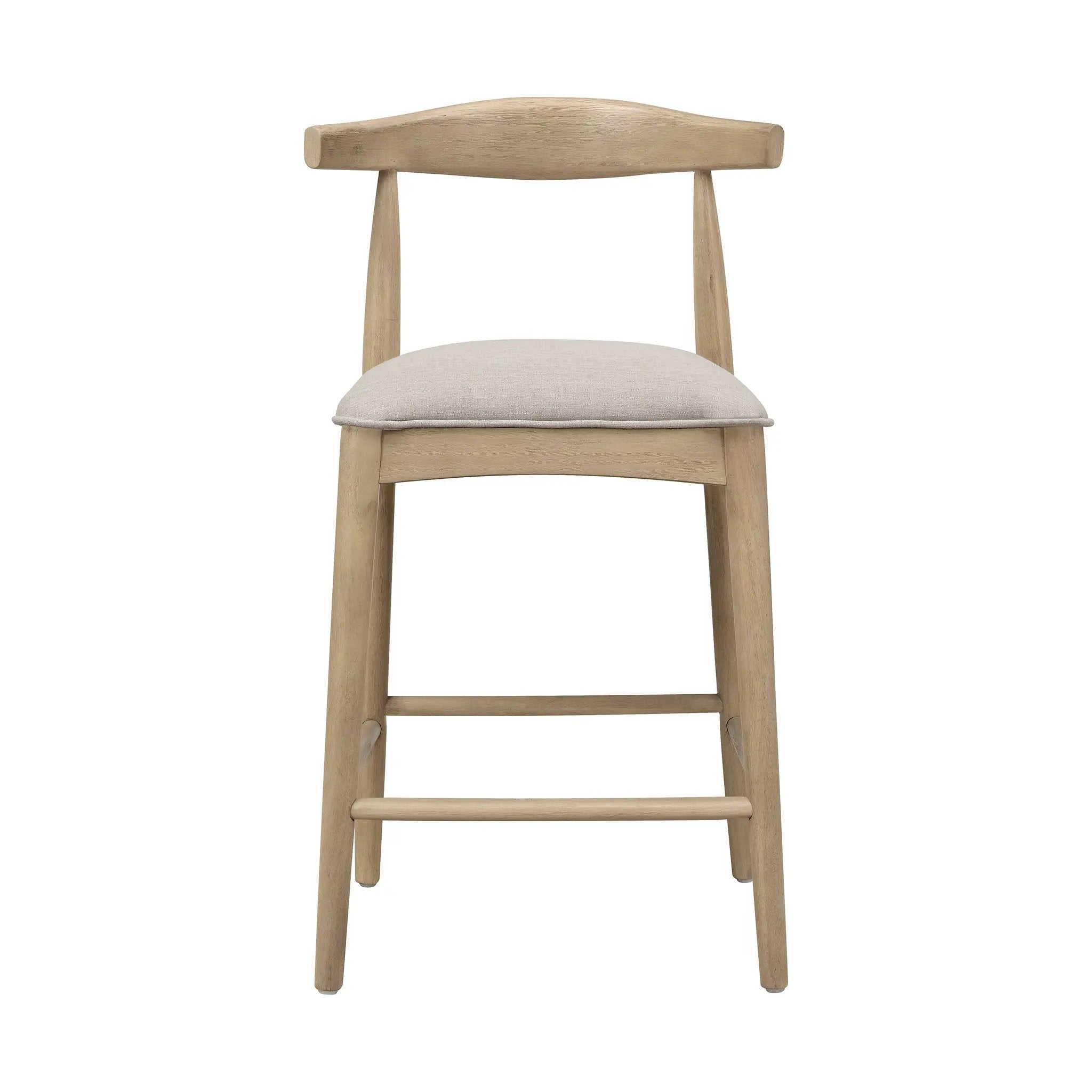 Counter Stool in Pebble Fabric (Set of 2) by HouseOfZazla