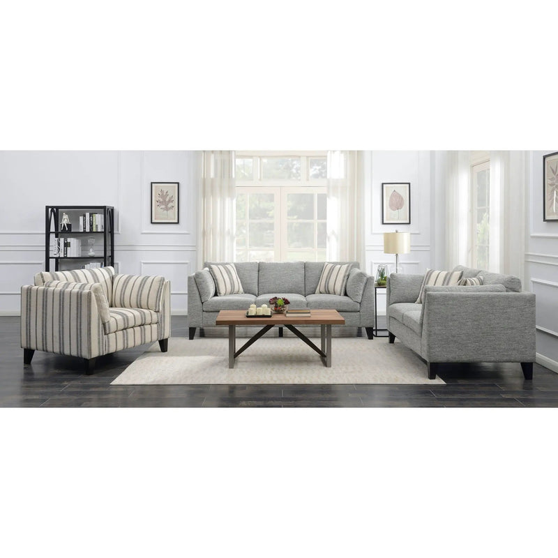 Loveseat Sofa With Upholstery - Gray by HouseOfZazla
