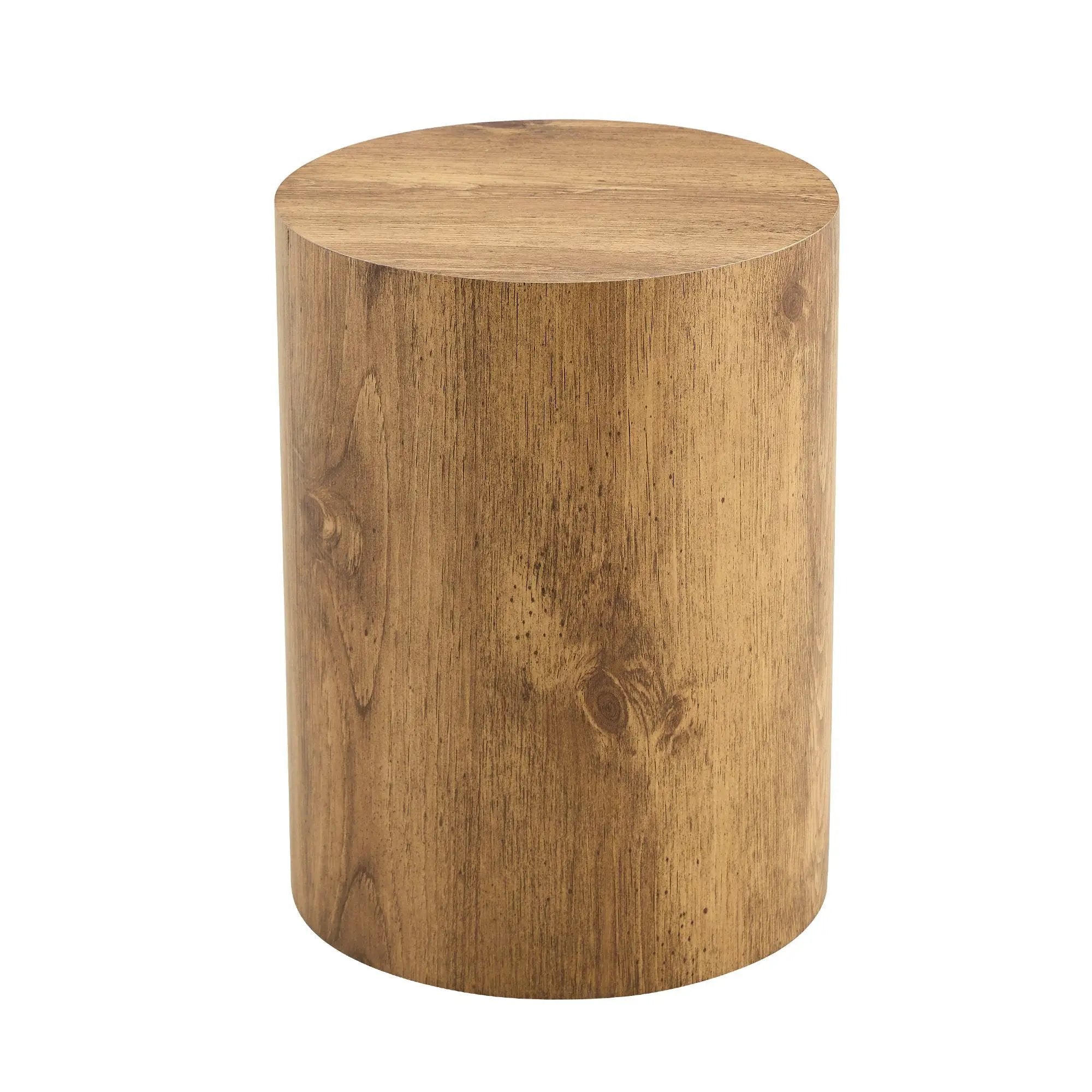 Cylindrical End Coffee Table, Living Room Furniture - Wood by HouseOfZazla