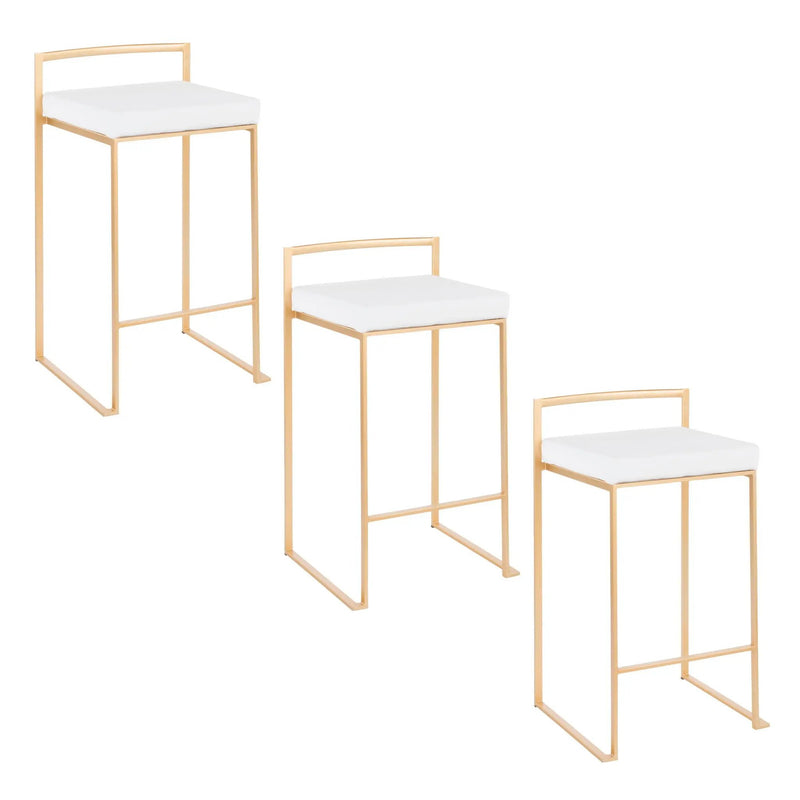 Fuji - Contemporary / Glam Design Counter Stool (Set of 2) by HouseOfZazla