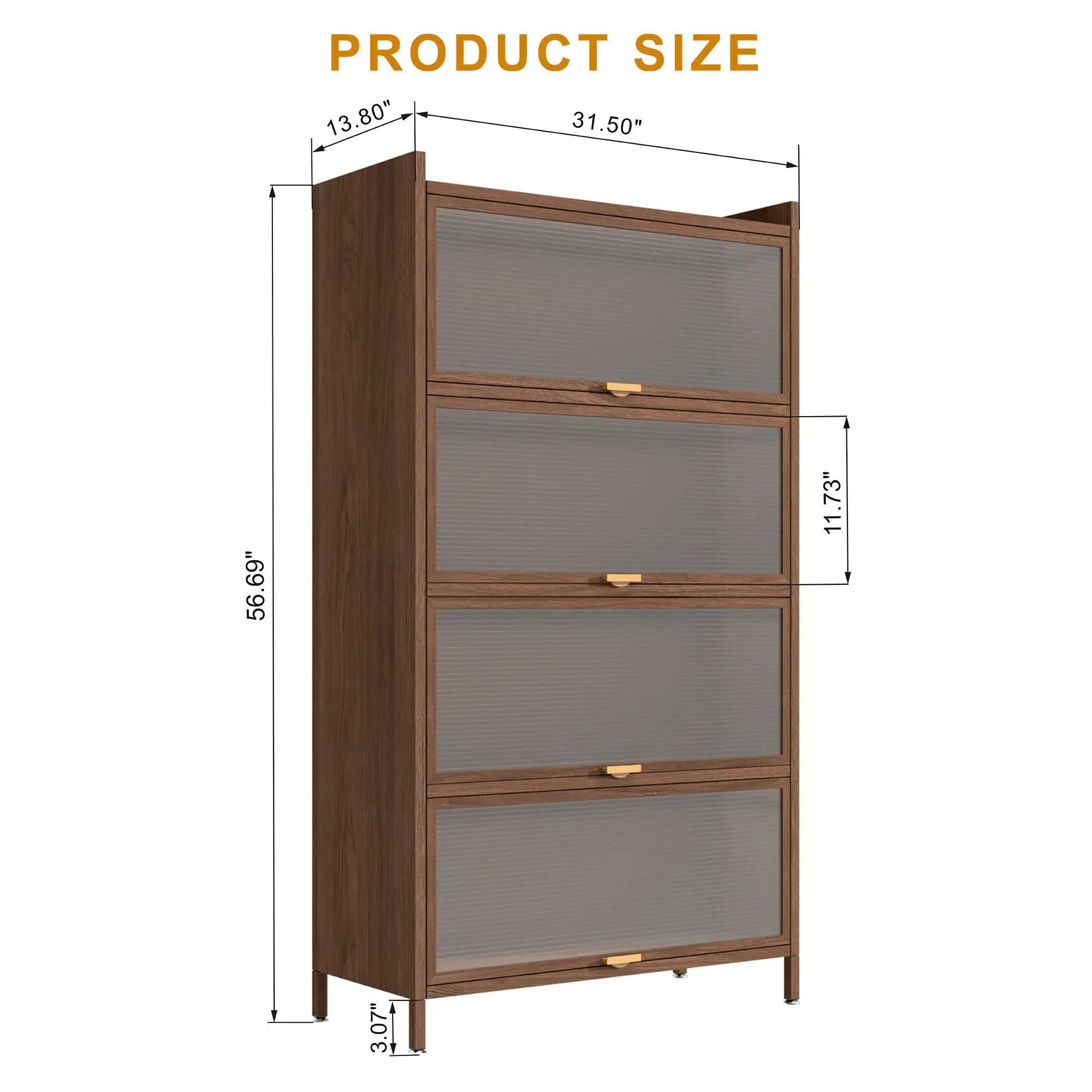 Flip Doors Cabinet, With Ample Storage Space by HouseOfZazla