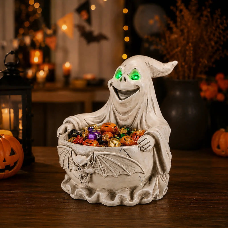 Halloween Ghost Storage Bowl Figurine by HouseOfZazla