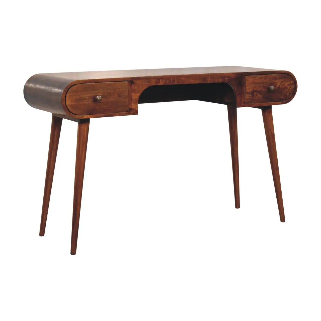 London - Arch Writing Desk - Dark Brown by Unique Piece Furniture