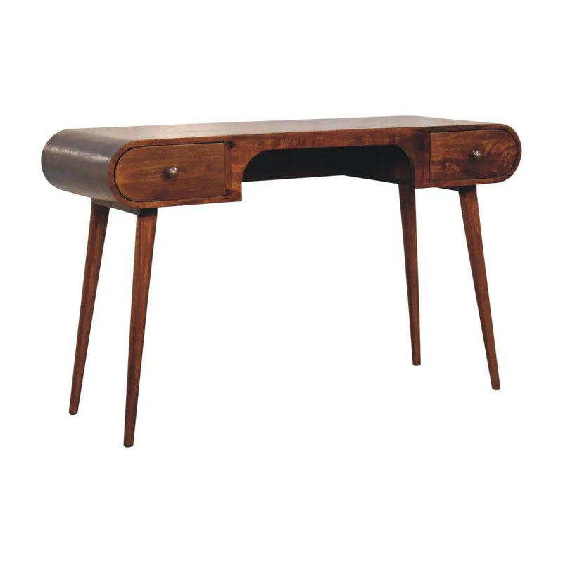 London - Arch Writing Desk - Dark Brown by Unique Piece Furniture