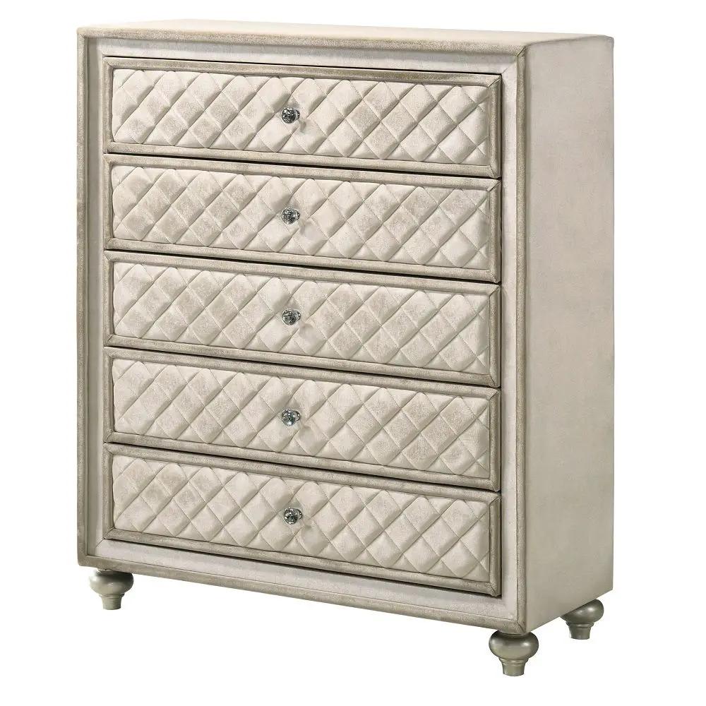Lucienne - Chest - Beige Velvet by Unique Piece Furniture