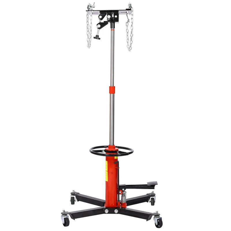 Hydraulic 2 Stage Transmission Jack, Swivel - Red by HouseOfZazla