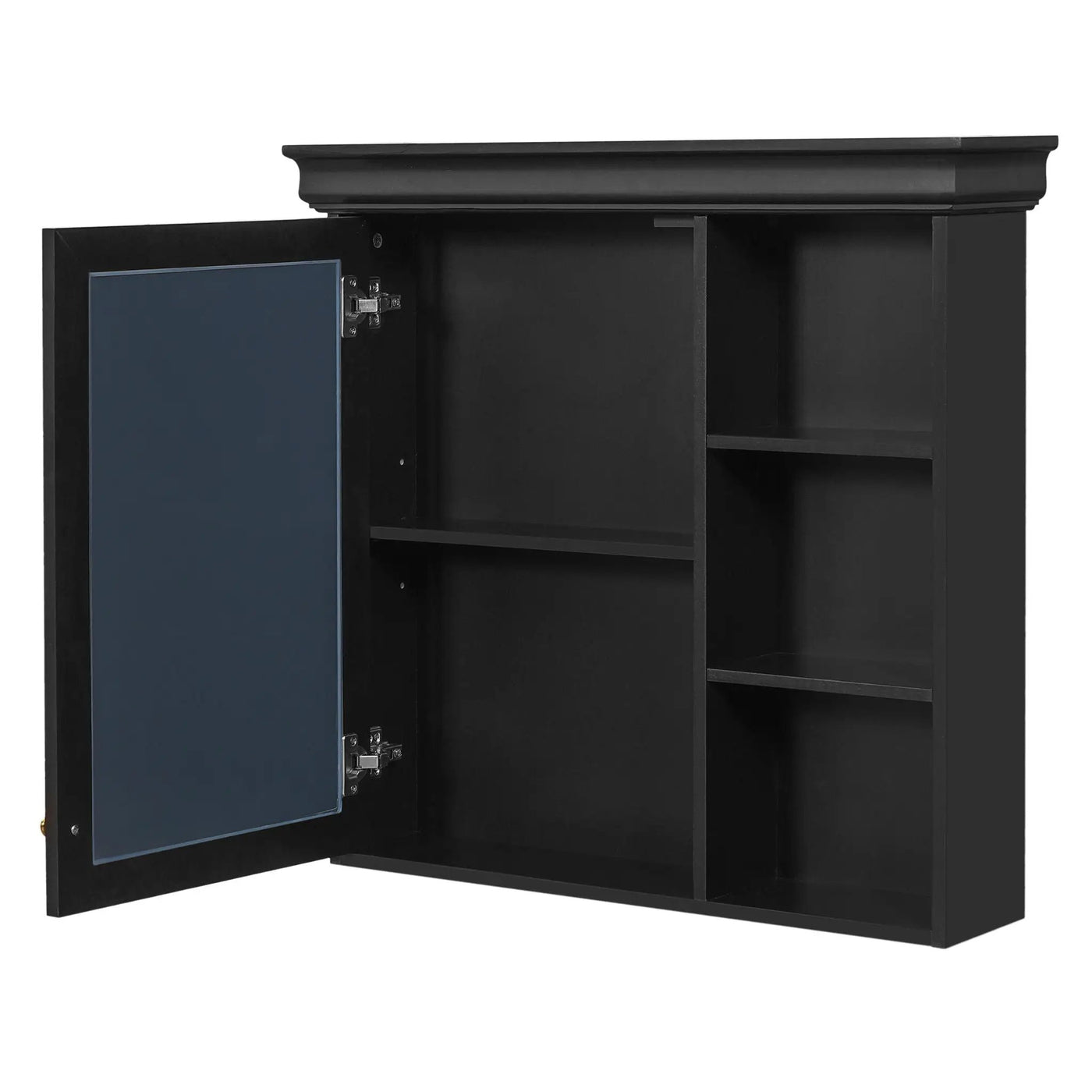 Wall Mounted Bathroom Medicine Cabinet With Mirror And Adjustable Storage With Soft Close Hinges by Unique Piece Furniture