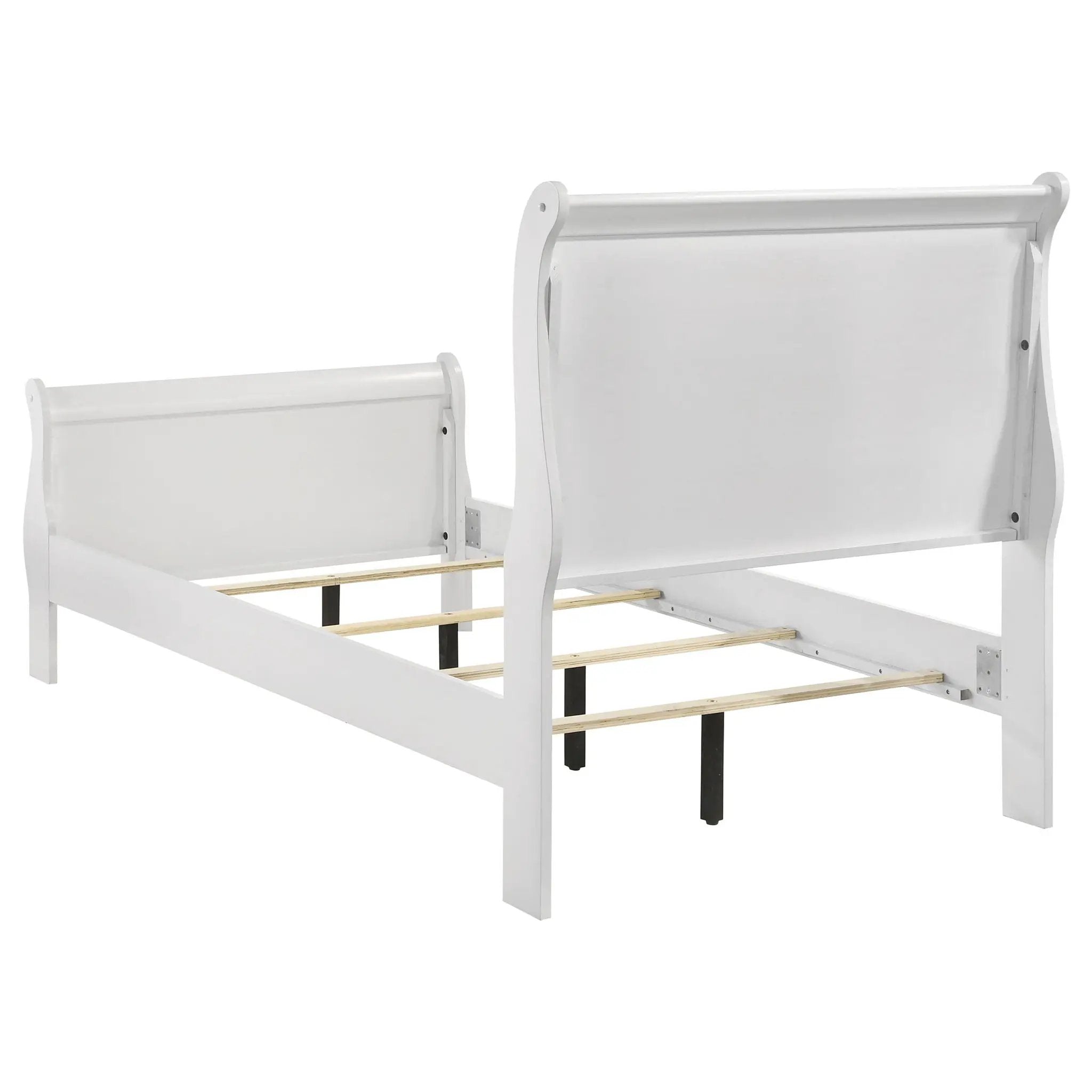 Louis Philippe 4-piece Twin Bedroom Set White by Unique Piece Furniture