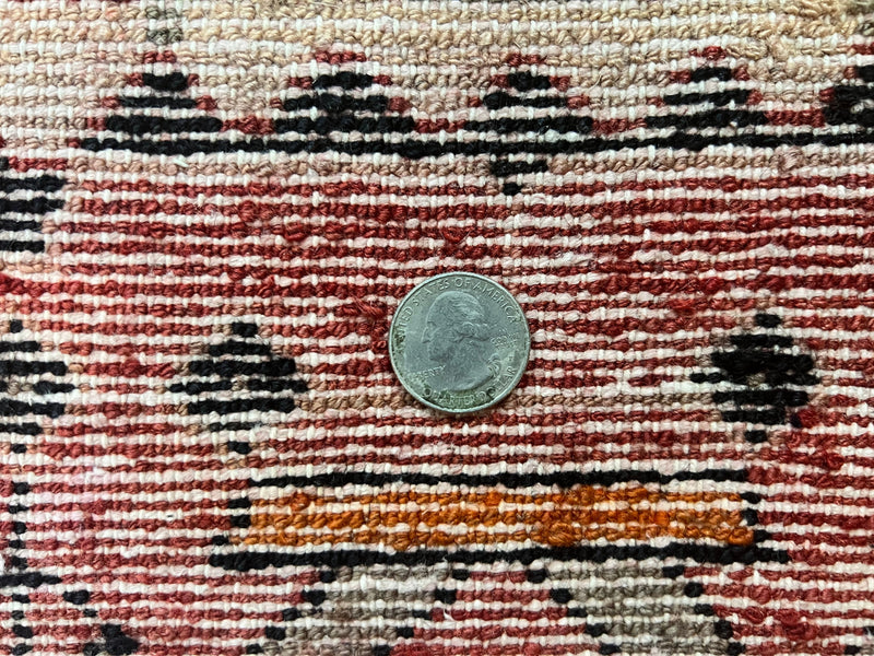 Antique Persian Tribal Rug 4 x 8, Geometric Medallion, Boho Rug, Wool Handmade Rug, Red 4x8 Rug, Persian Hamadan Rug by Jewel Rugs