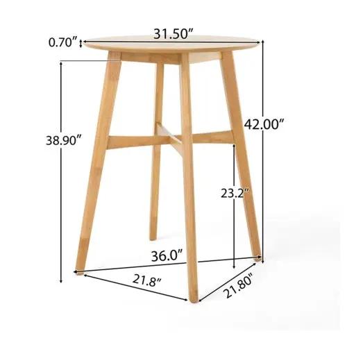 Mid-Century Modern Round Bar Table by HouseOfZazla