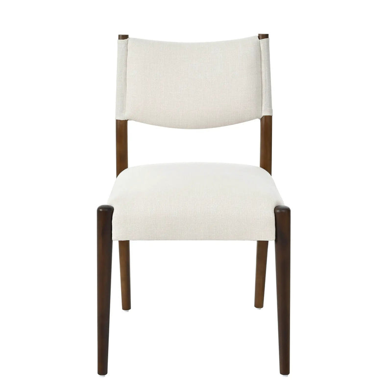 Modern Dining Chair with Thick Seat Cushion and Solid Wood Legs, Set of 2 by HouseOfZazla