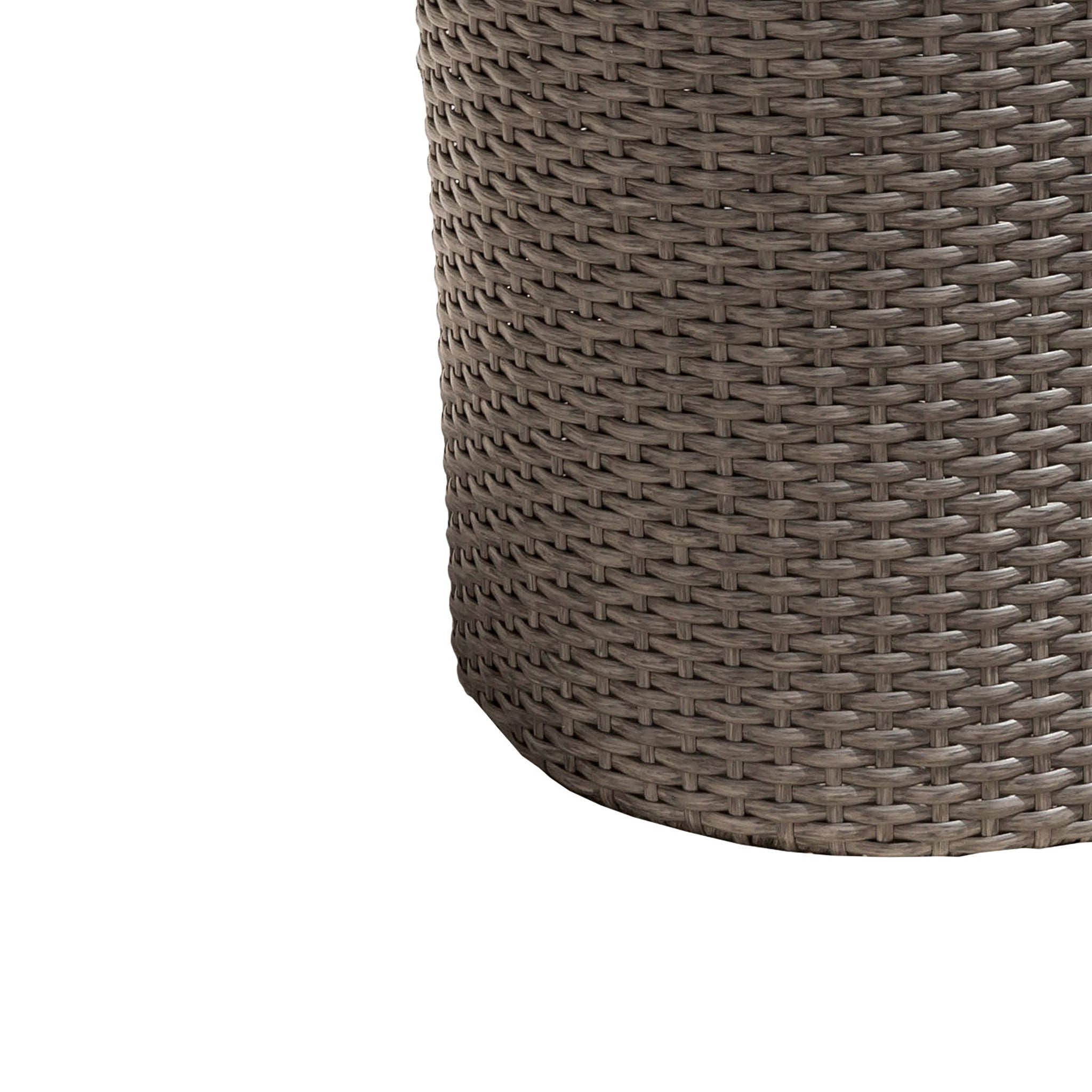 Keaton Barrel Side Table Gray by HouseOfZazla
