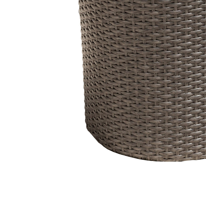 Keaton Barrel Side Table Gray by HouseOfZazla
