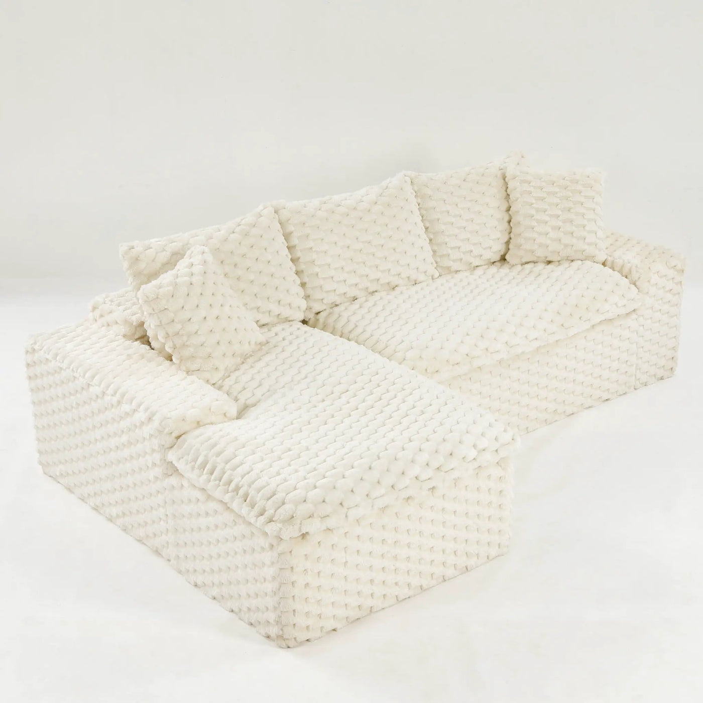 Modular Sofa, Convertible Twin Seat With Chaise Lounge by HouseOfZazla