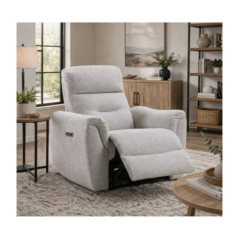 Eastre - Power Motion Recliner With USB Port - Gray by Unique Piece Furniture