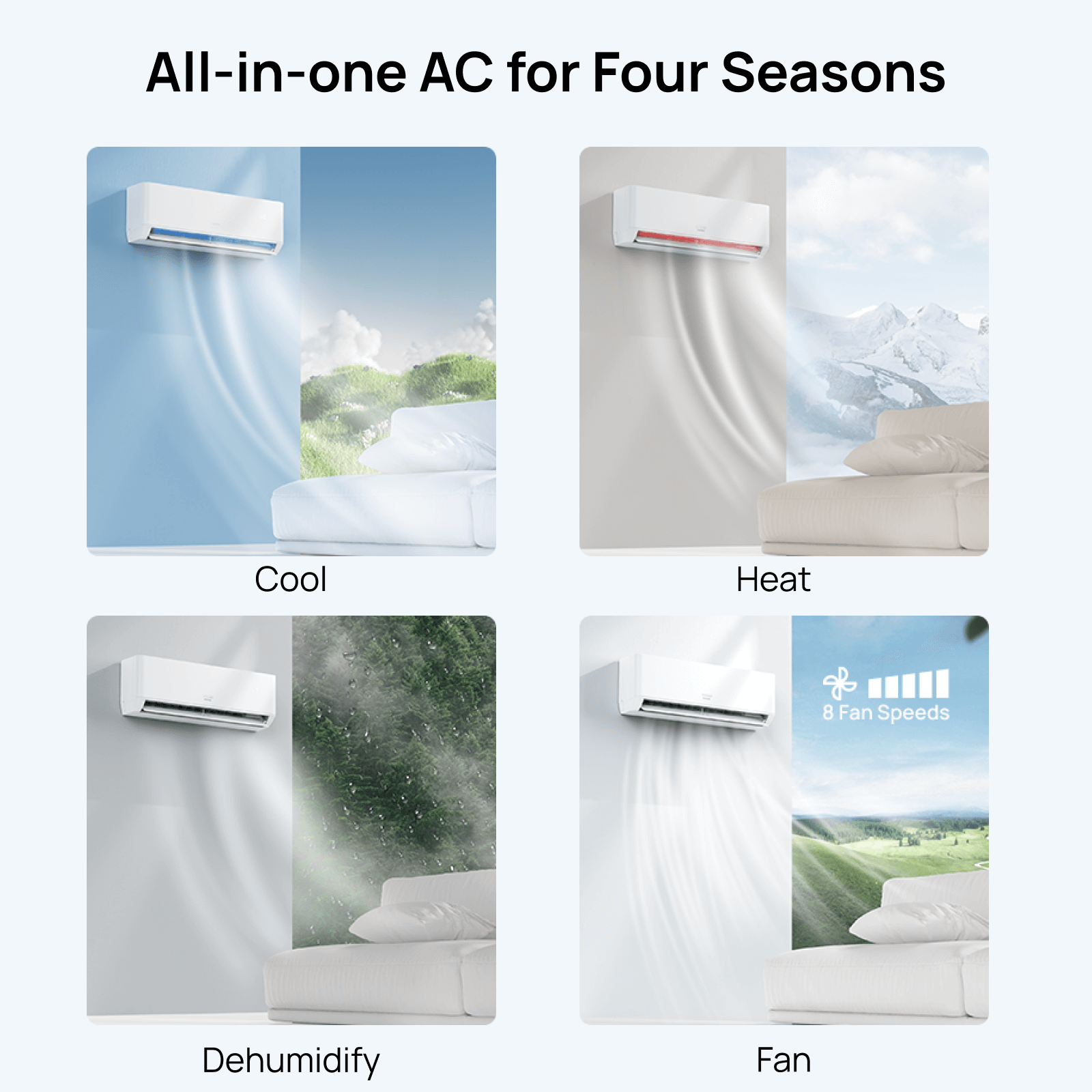 Greenland 18,000 BTU Single Zone Mini Split AC (R454B) by TURBRO