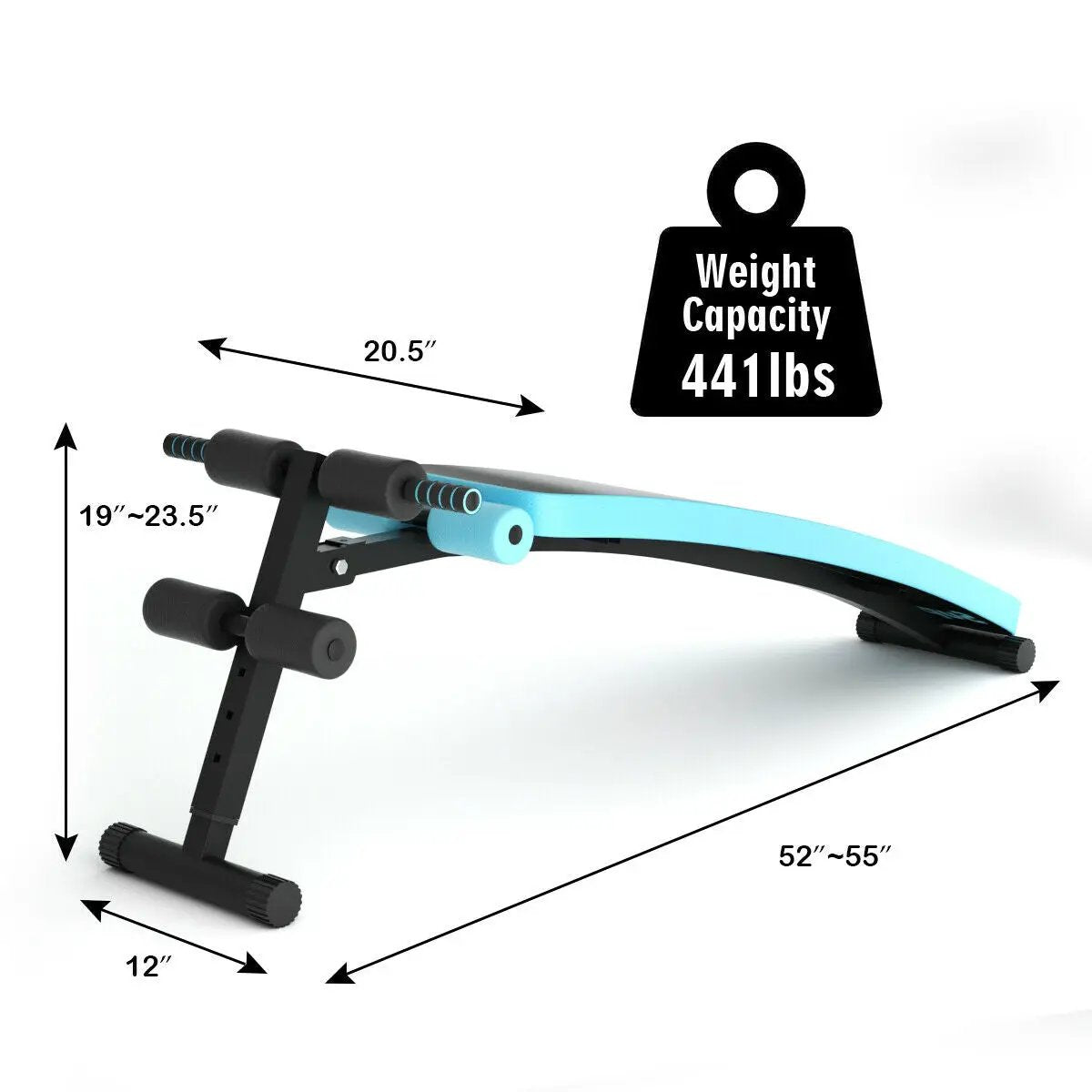 Folding Weight Bench Adjustable Sit-up Board Workout Slant Bench, photo 5 of 9